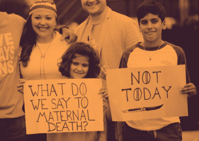 Bring attention to the issue of maternal mortality by marching with us, calling your representatives, sharing resources, and your support.
